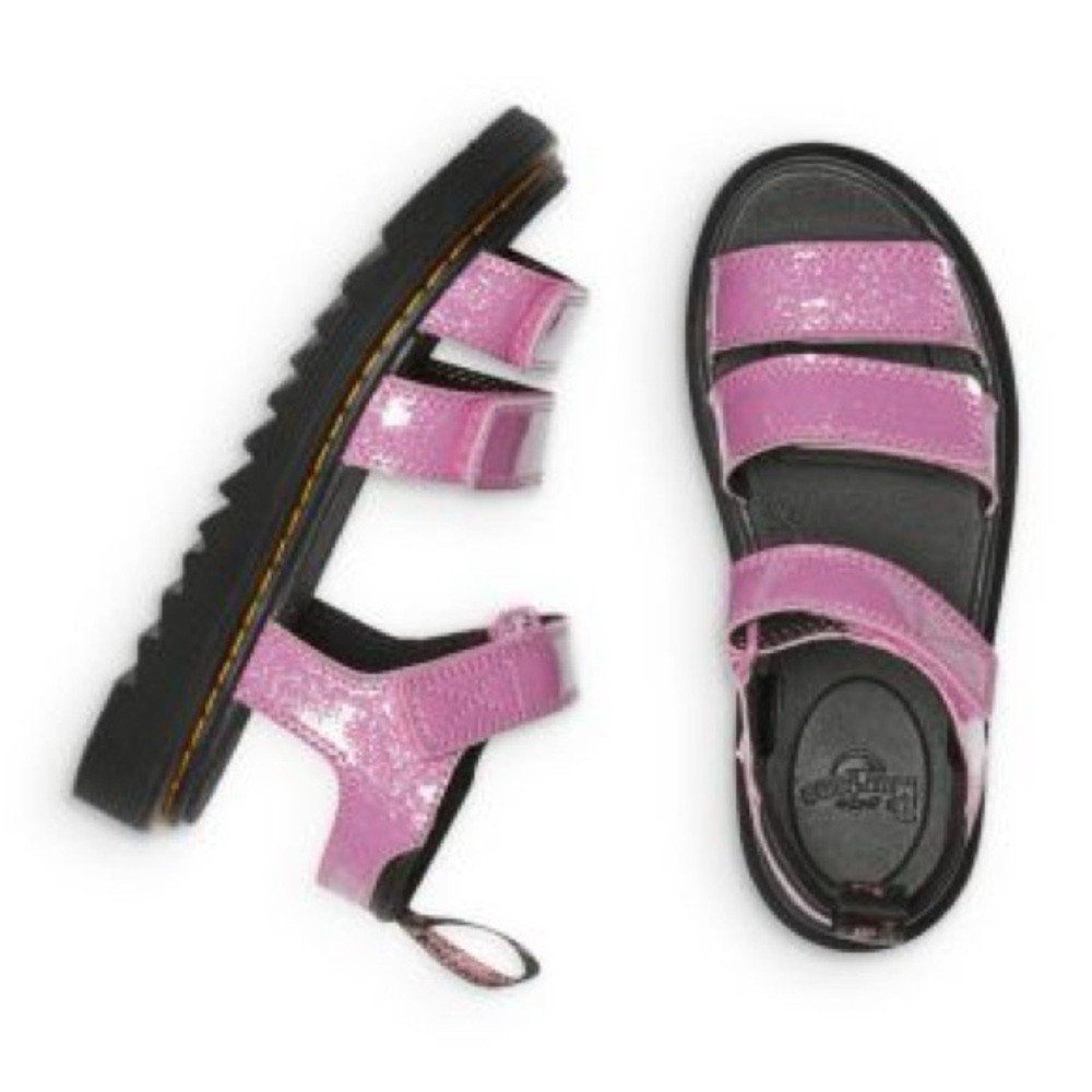 Dr. Martens Pink Metallic Sandals